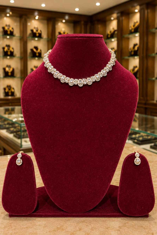 Kundal-Polki Short Necklace NS-57
