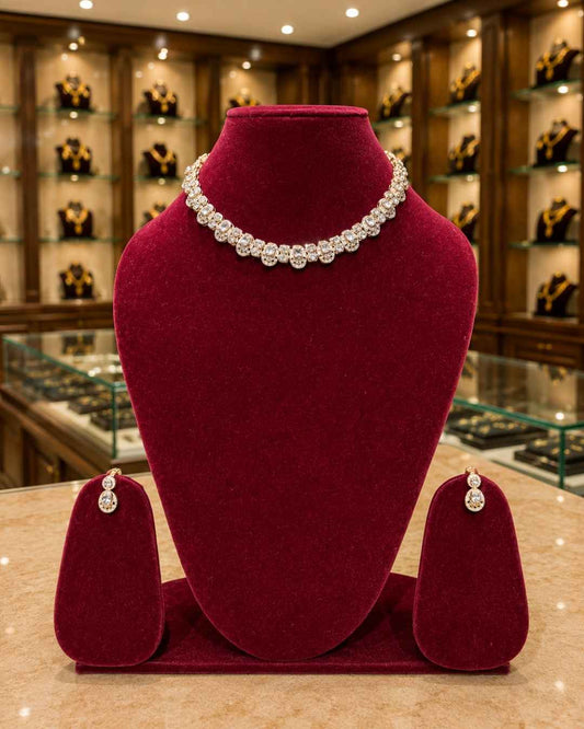 Kundal-Polki Short Necklace NS-57