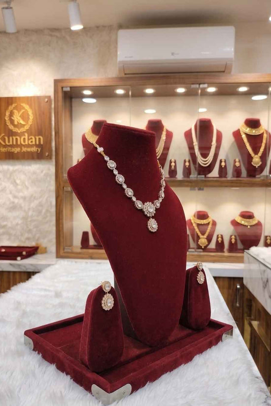 Kundal-Polki Short Necklace NS-58