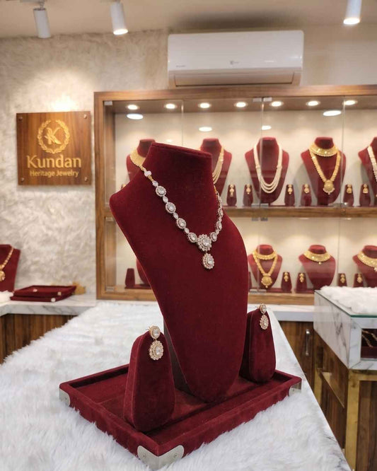 Kundal-Polki Short Necklace NS-58