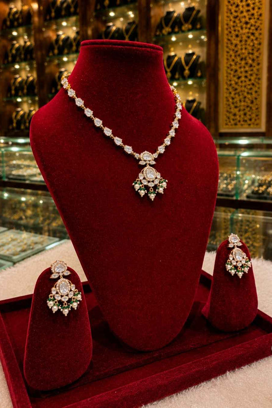 Kundal-Polki Short Necklace NS-5