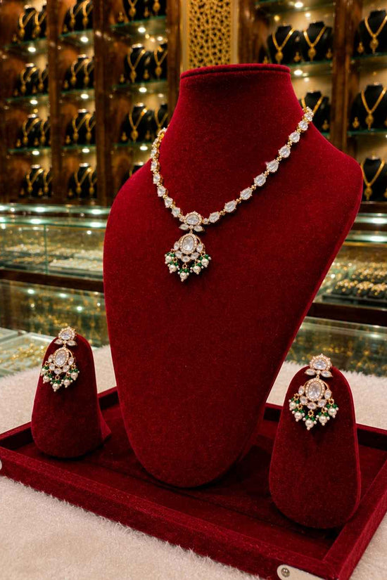 Kundal-Polki Short Necklace NS-5