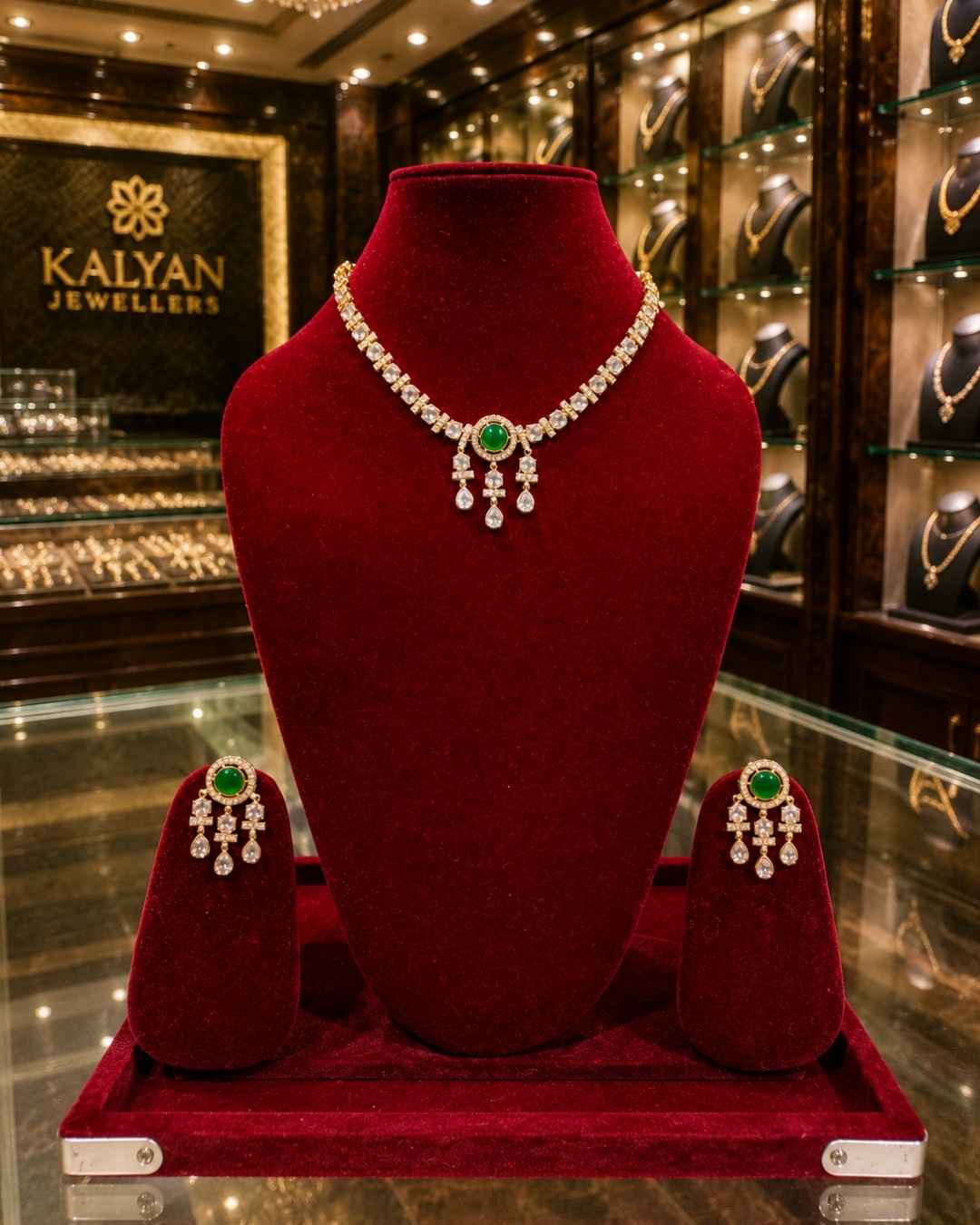 Kundal-Polki Short Necklace NS-6