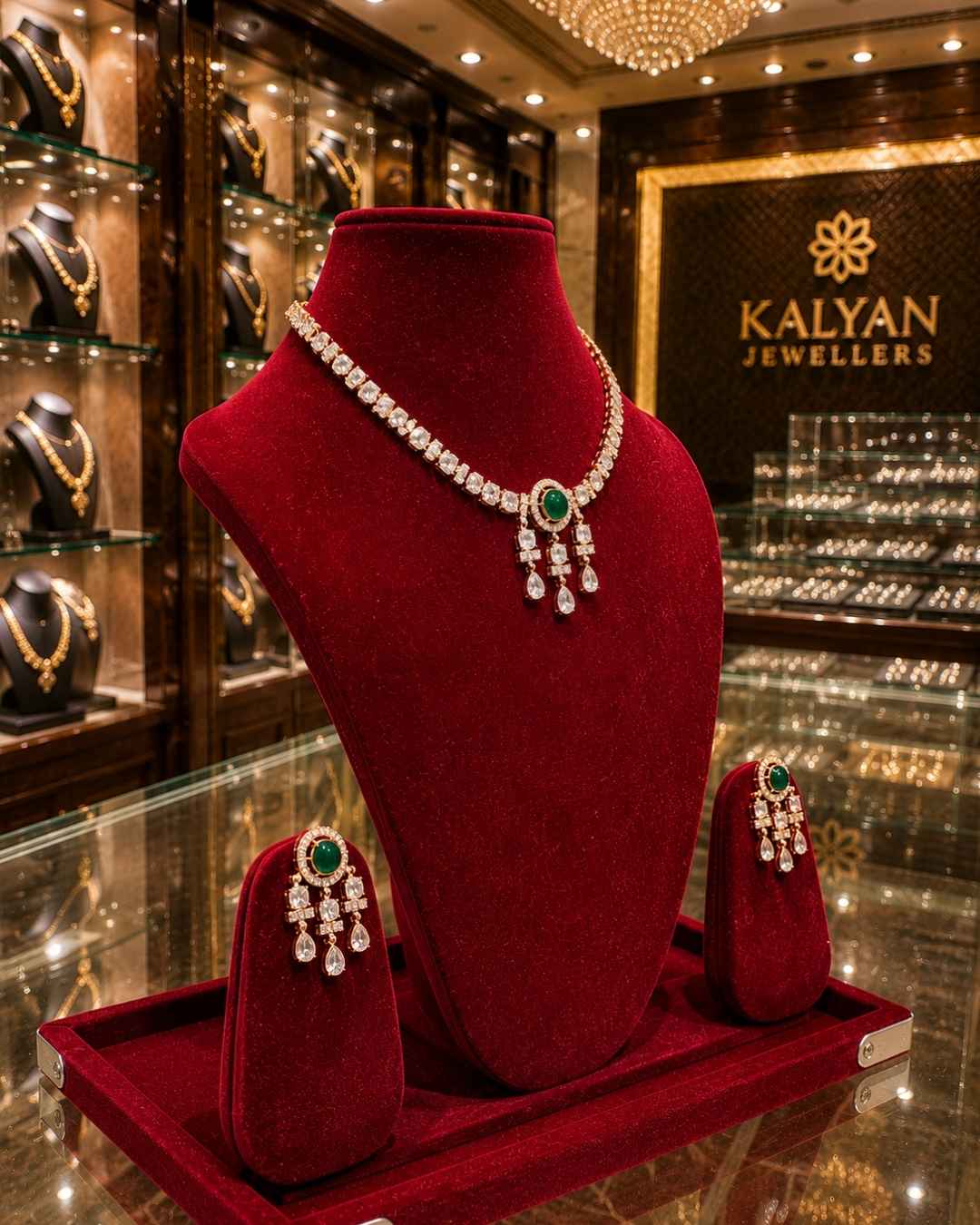 Kundal-Polki Short Necklace NS-6