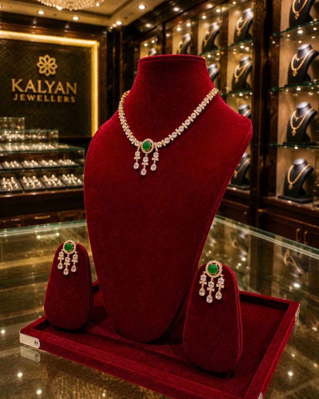 Kundal-Polki Short Necklace NS-6