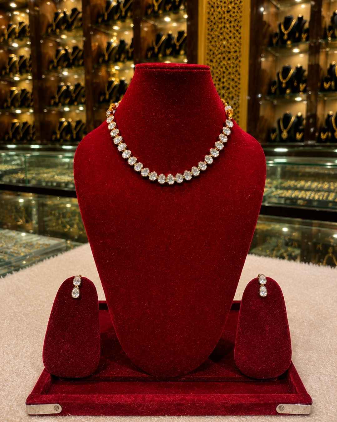 Kundal-Polki Short Necklace NS-7