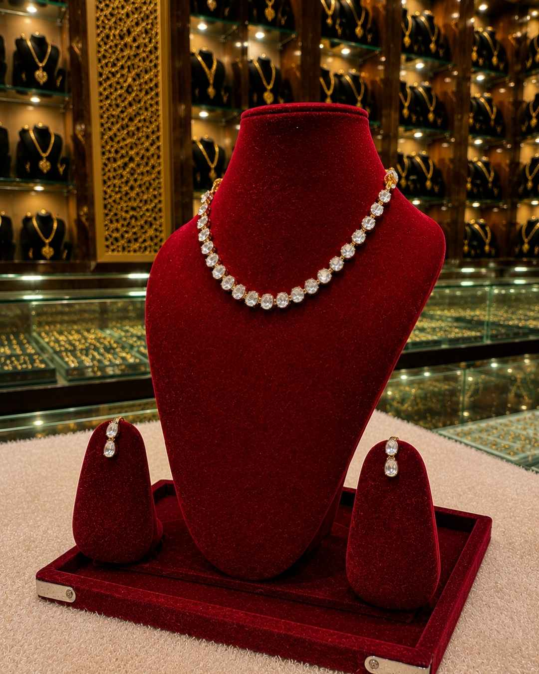 Kundal-Polki Short Necklace NS-7