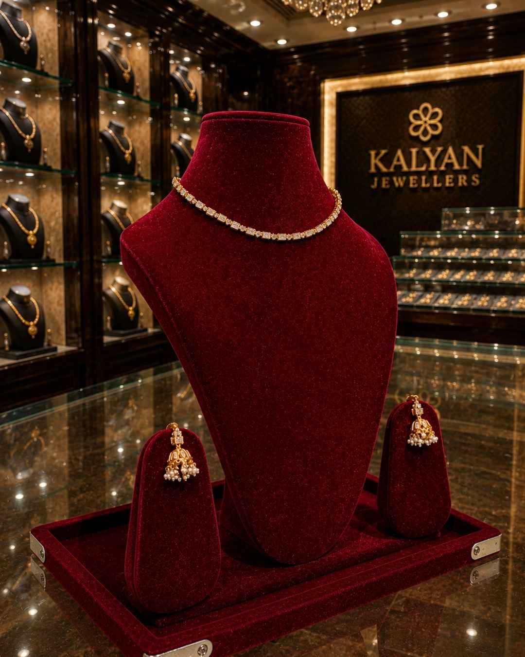 Kundal-Polki Short Necklace NS-8
