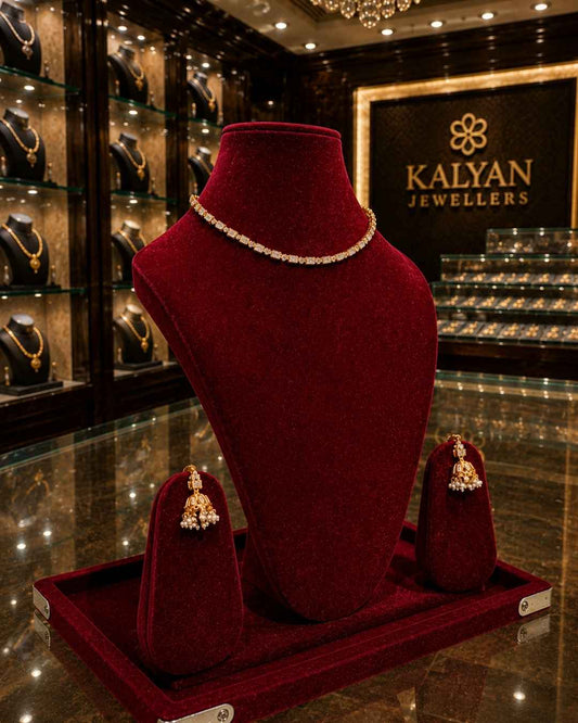 Kundal-Polki Short Necklace NS-8