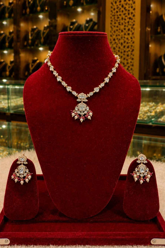 Kundal-Polki Short Necklace NS-9