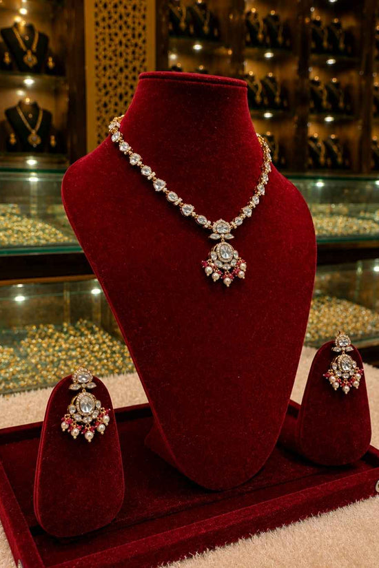 Kundal-Polki Short Necklace NS-9