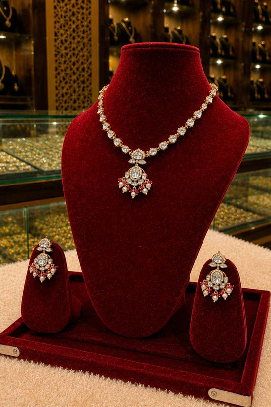 Kundal-Polki Short Necklace NS-9