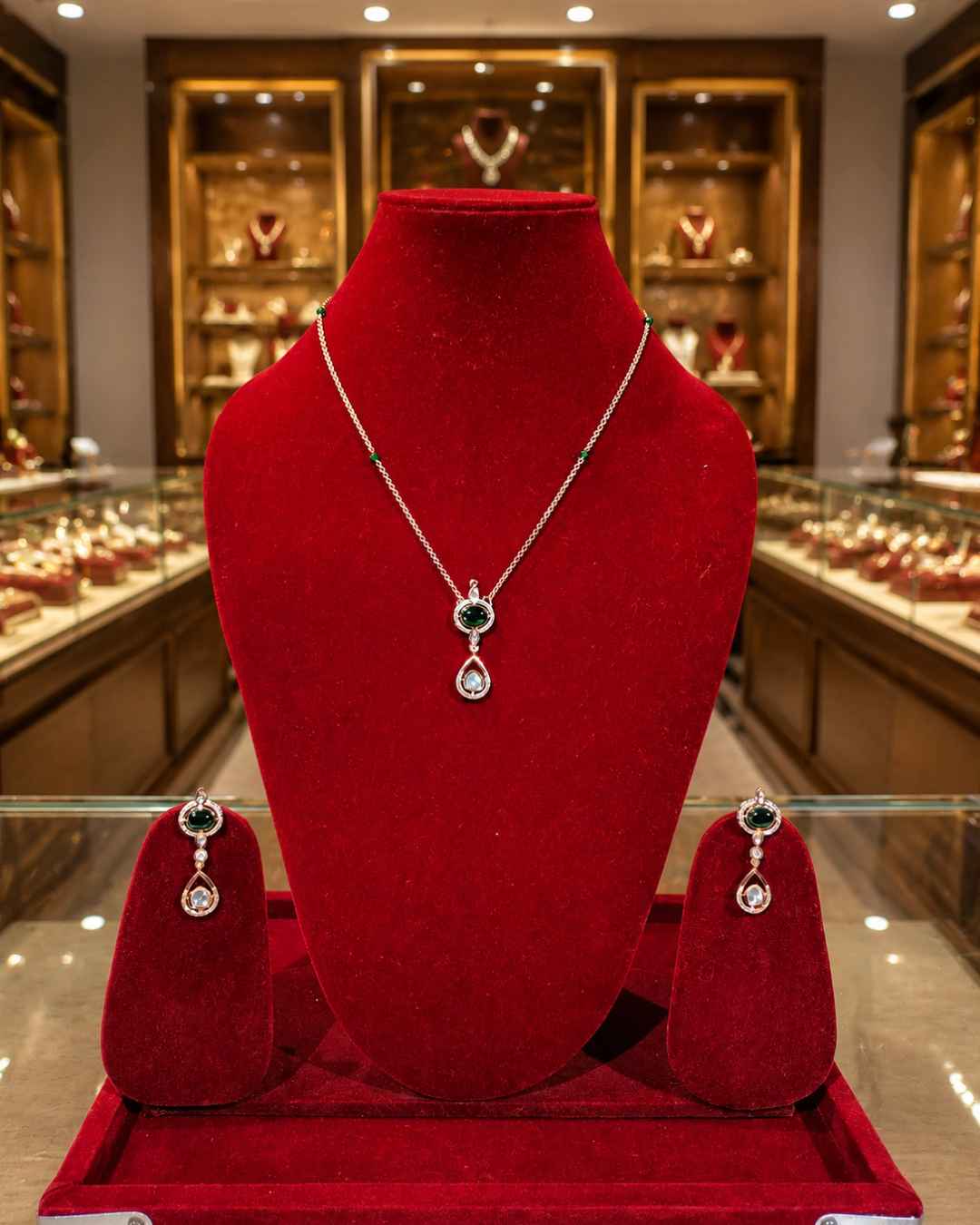 Kundan Polki Pendant Set PS-10