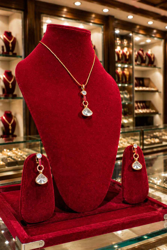 Kundan Polki Pendant Set PS-11