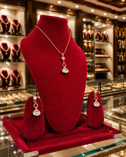 Kundan Polki Pendant Set PS-11