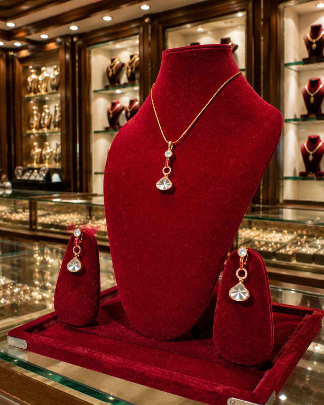 Kundan Polki Pendant Set PS-11