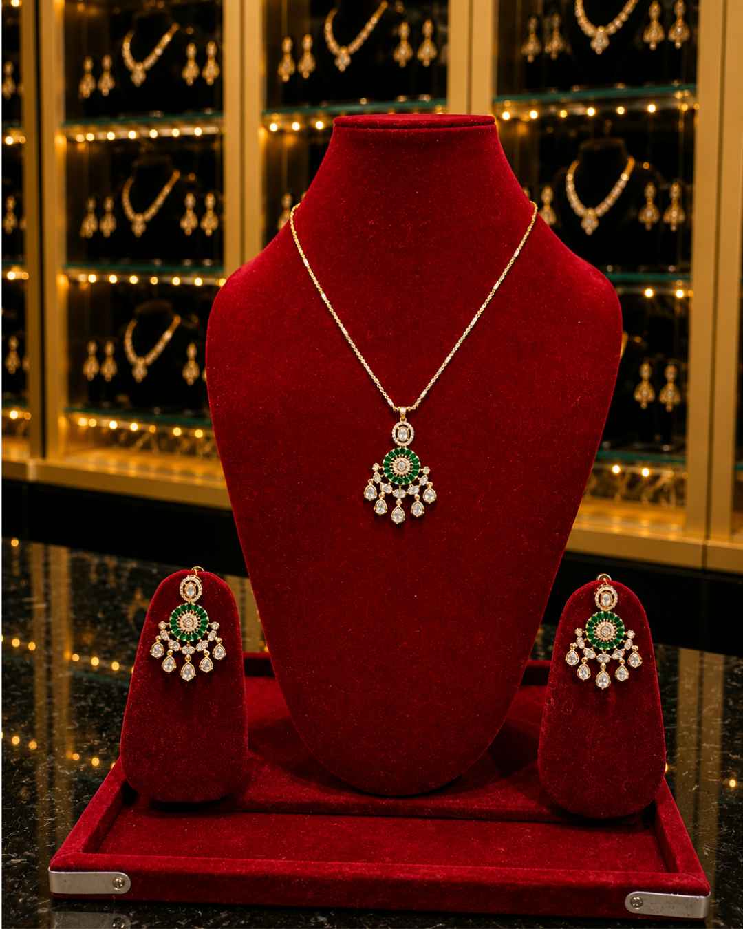 Kundan Polki Pendant Set PS-12