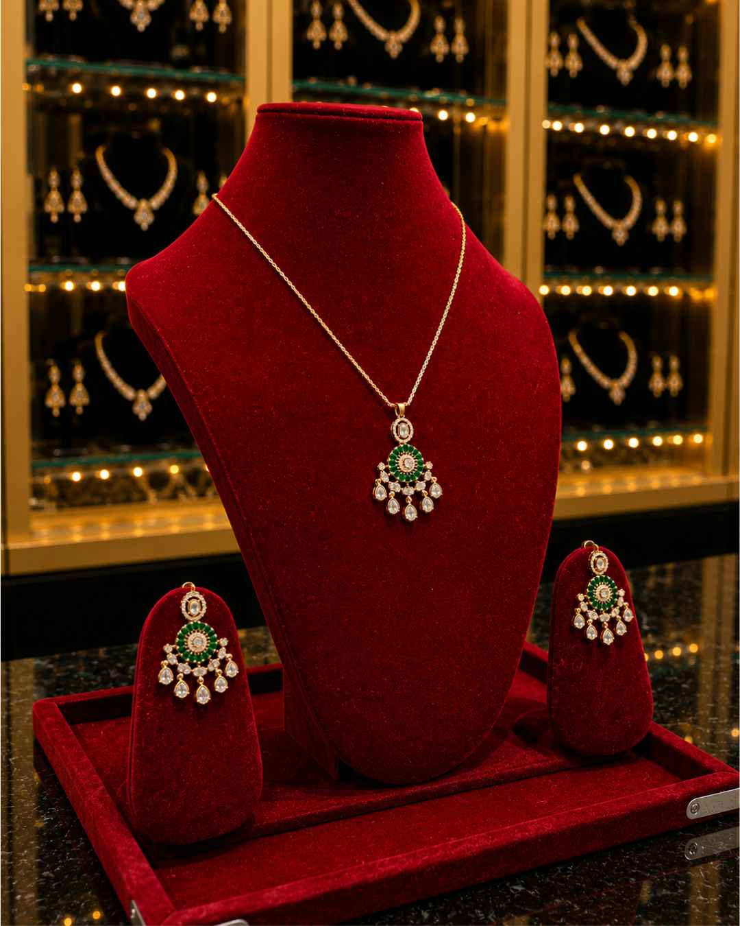 Kundan Polki Pendant Set PS-12