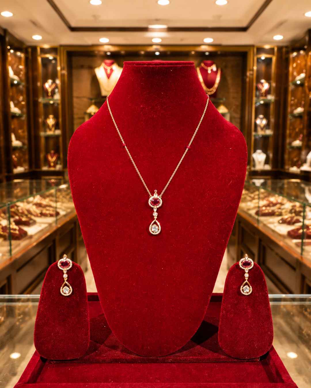 Kundan Polki Pendant Set PS-13