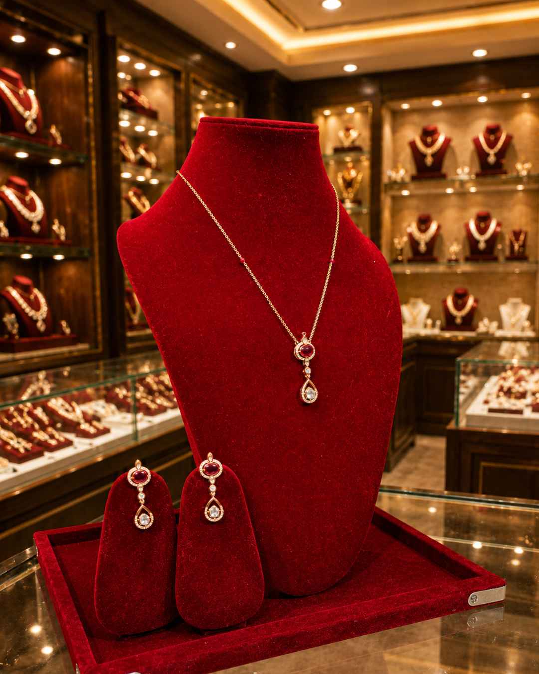 Kundan Polki Pendant Set PS-13