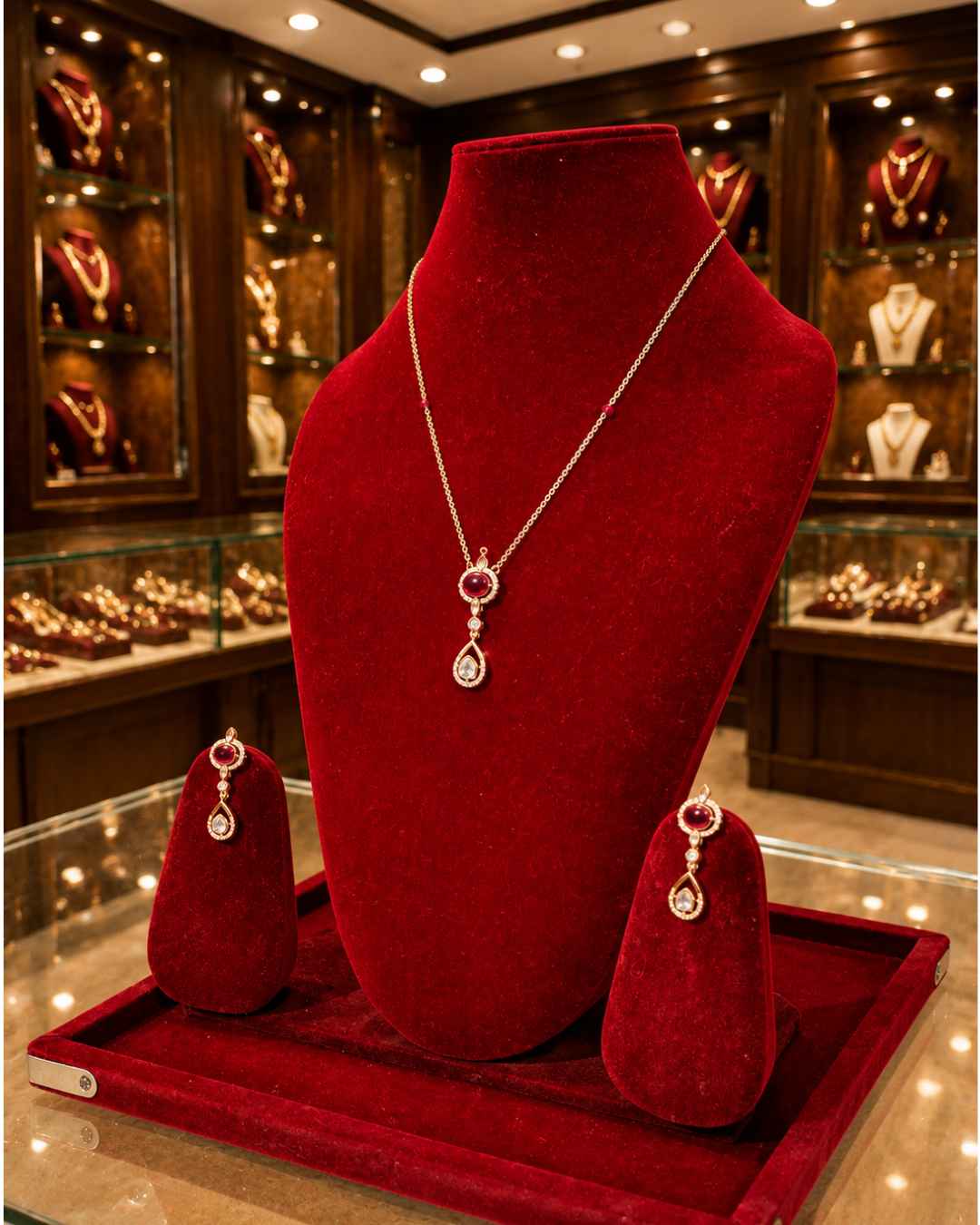 Kundan Polki Pendant Set PS-13
