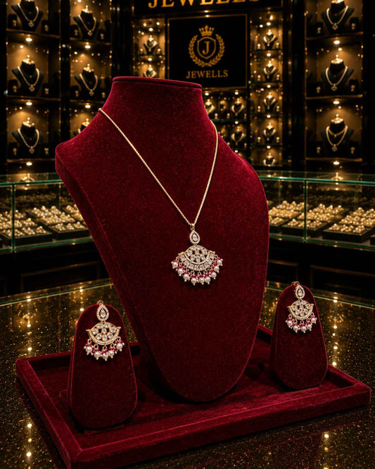 Kundan Polki Pendant Set PS-3