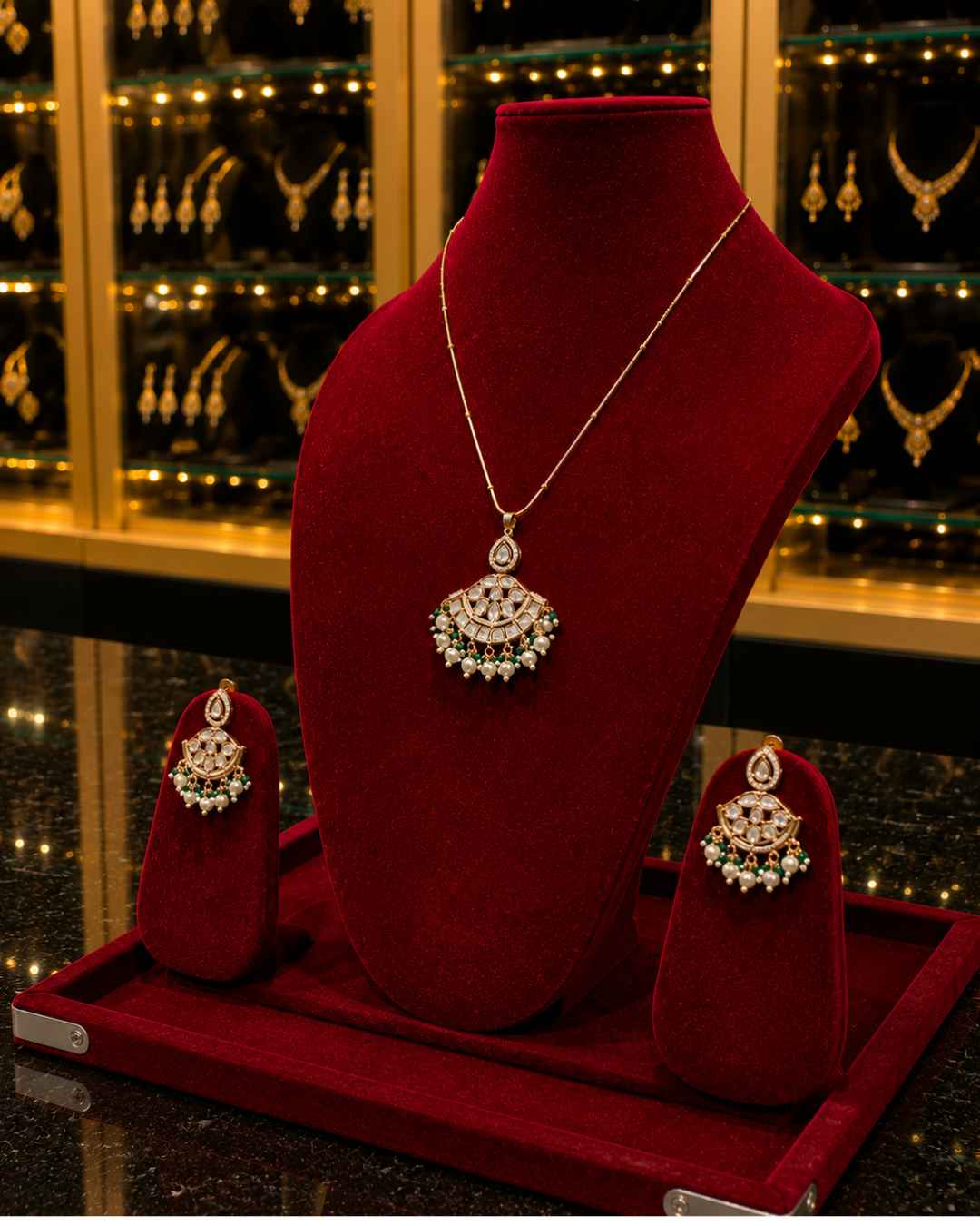 Kundan Polki Pendant Set PS-4