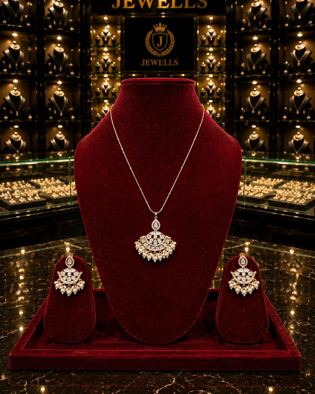 Kundan Polki Pendant Set PS-5