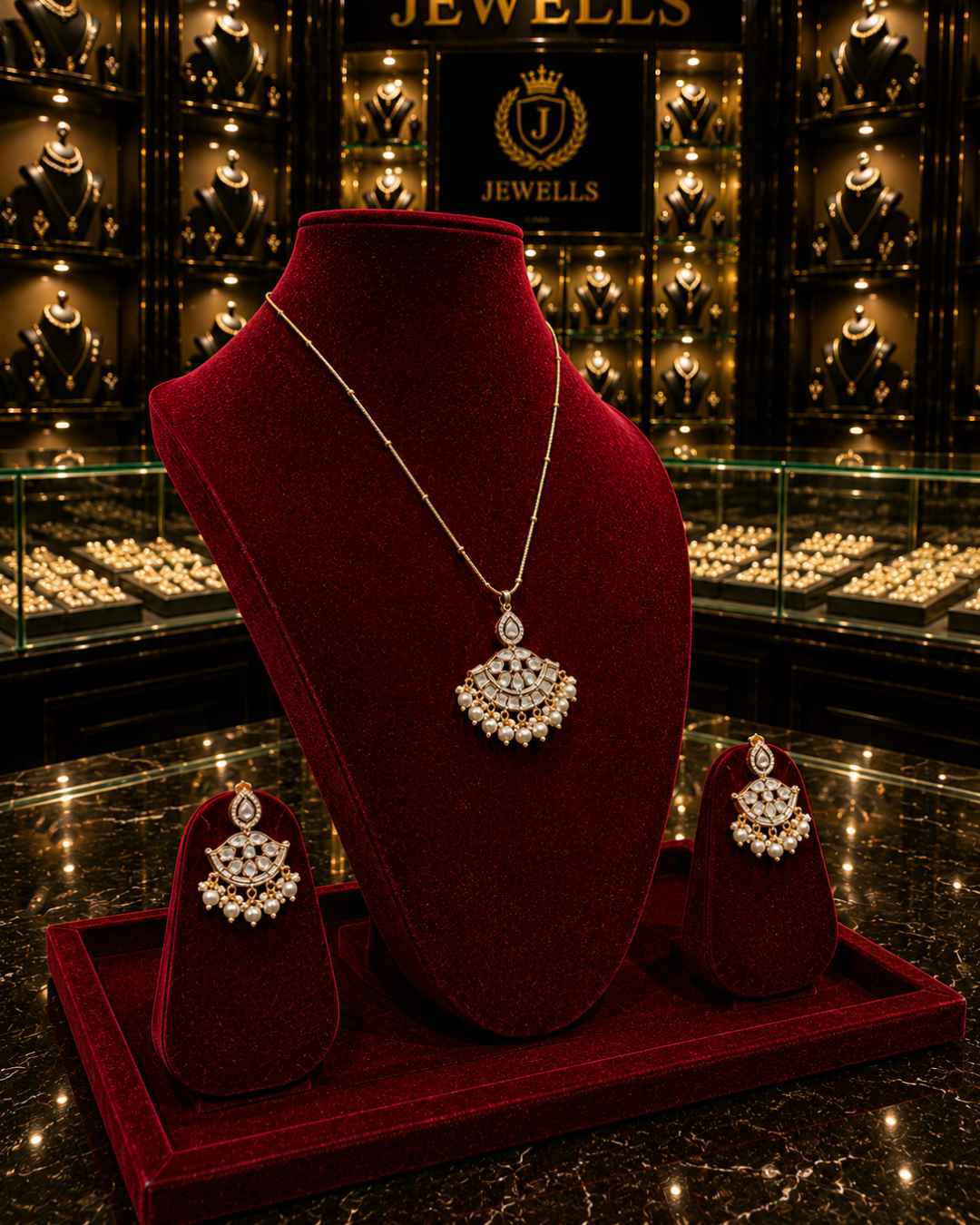 Kundan Polki Pendant Set PS-5