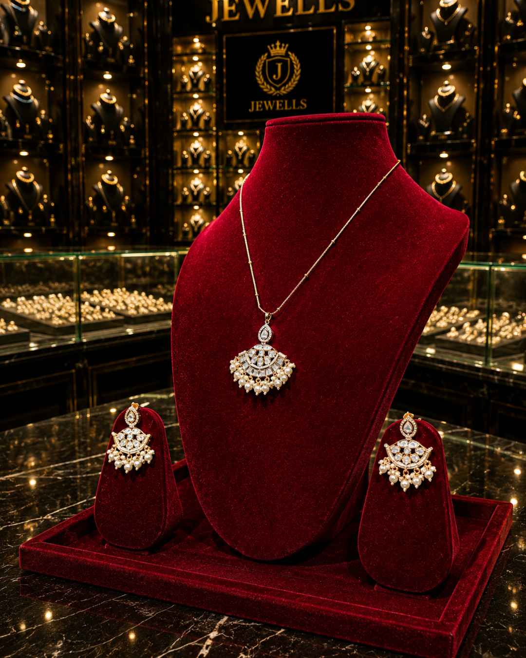 Kundan Polki Pendant Set PS-5