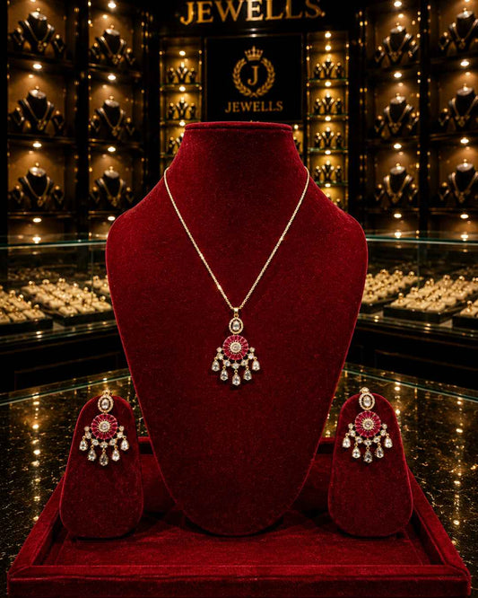 Kundan Polki Pendant Set PS-7
