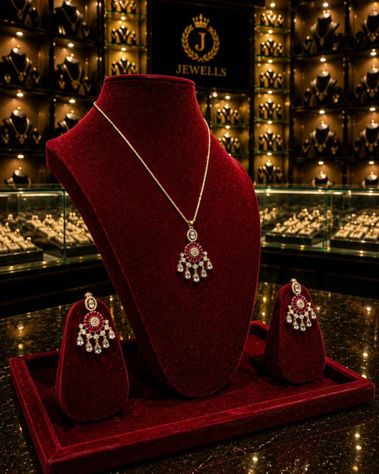 Kundan Polki Pendant Set PS-7