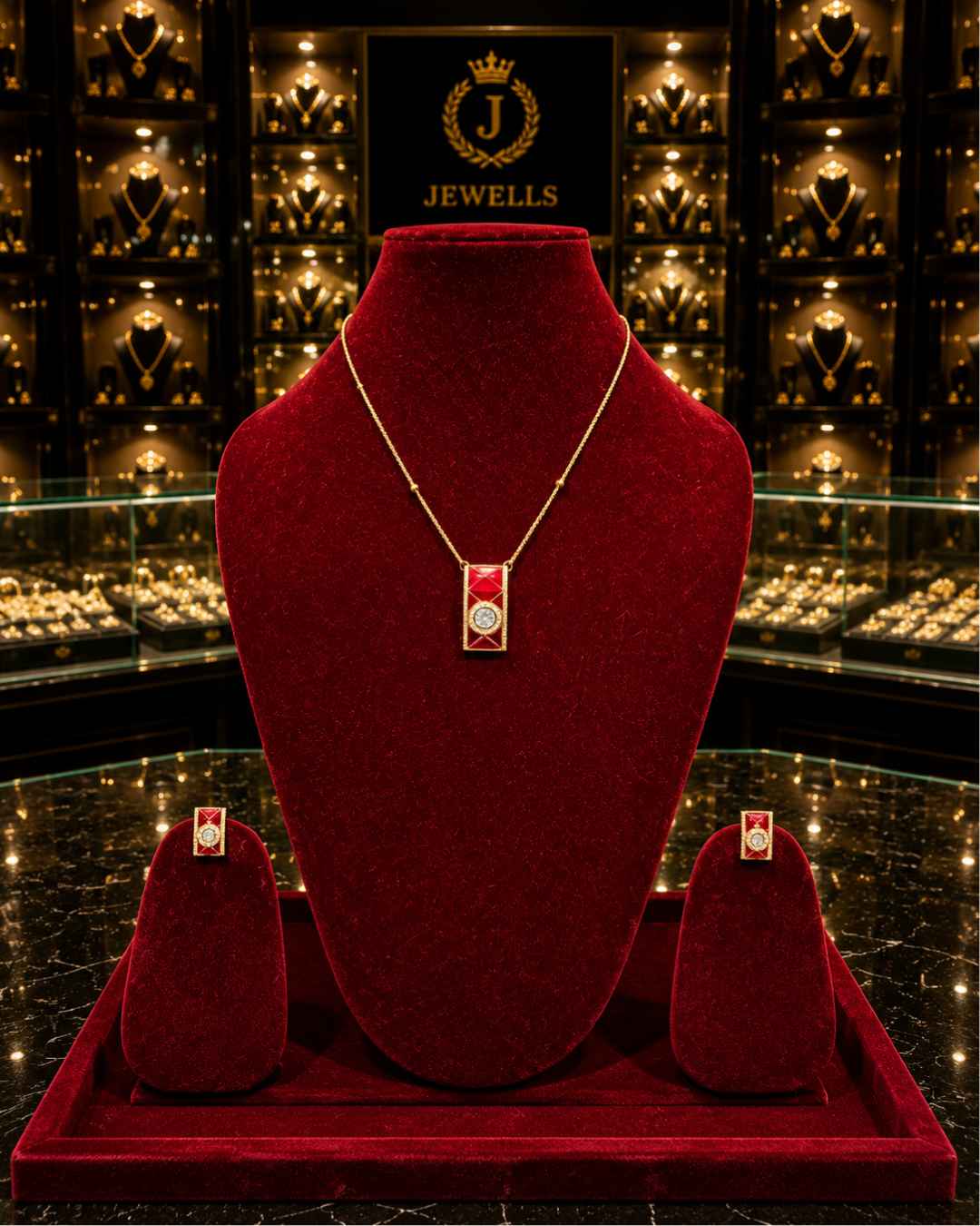 Kundan Polki Pendant Set PS-8