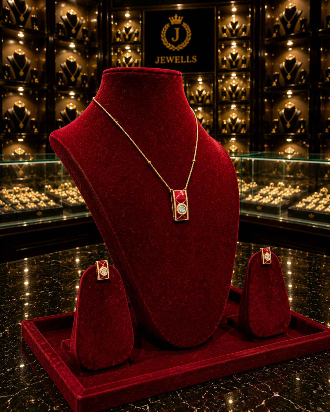 Kundan Polki Pendant Set PS-8