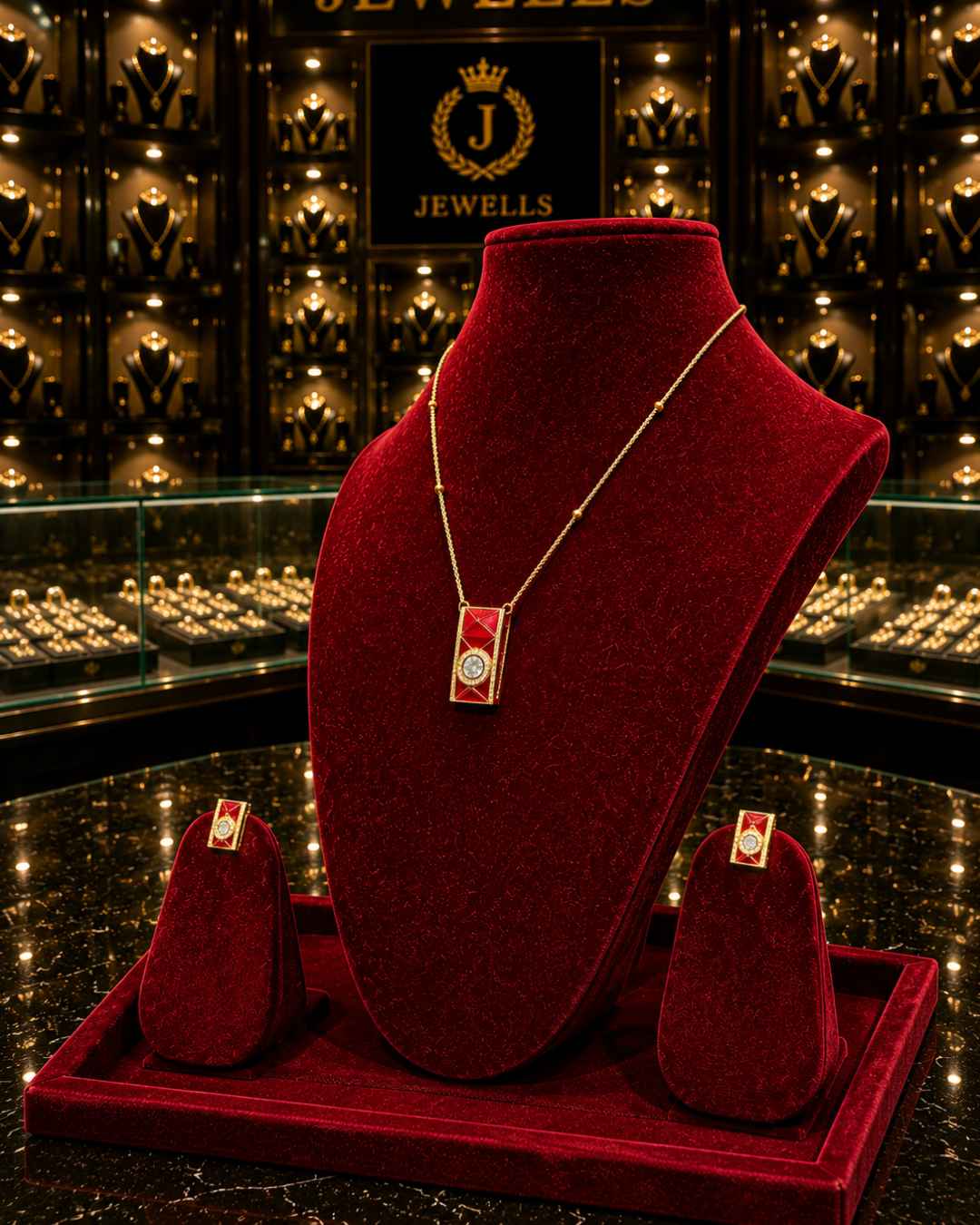 Kundan Polki Pendant Set PS-8