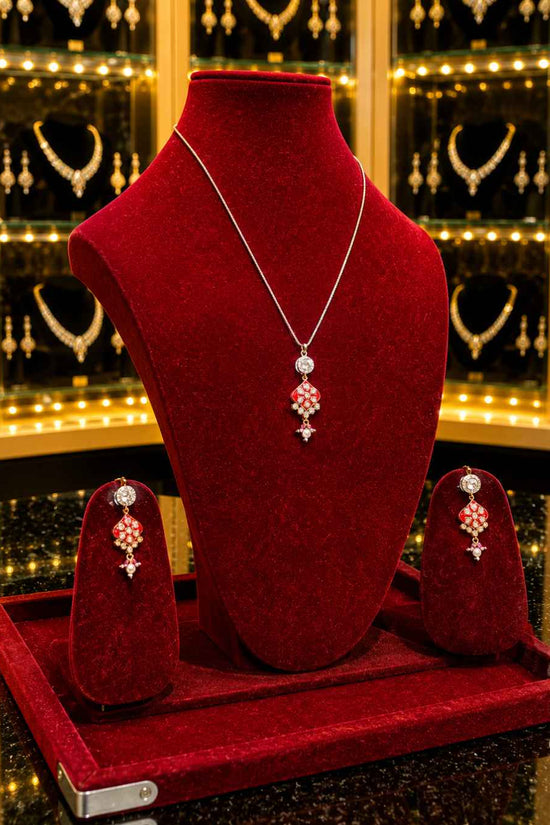 Kundan Polki Pendant Set PS-9