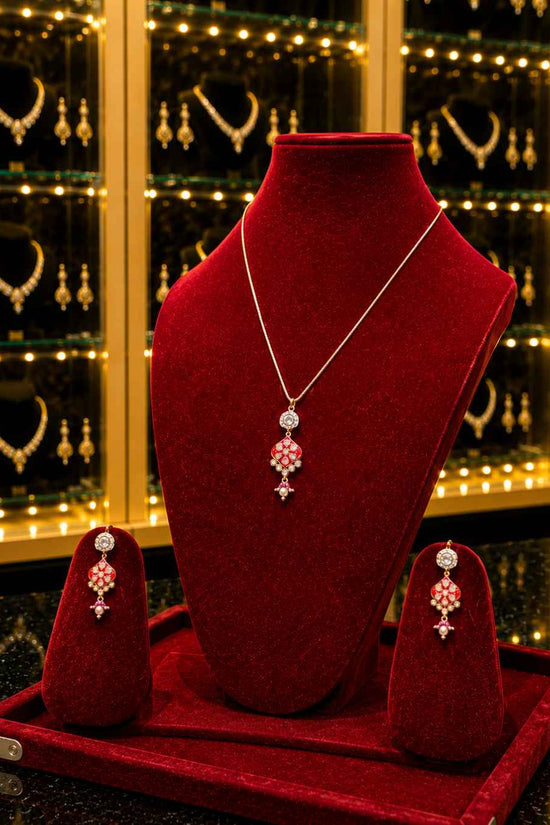 Kundan Polki Pendant Set PS-9
