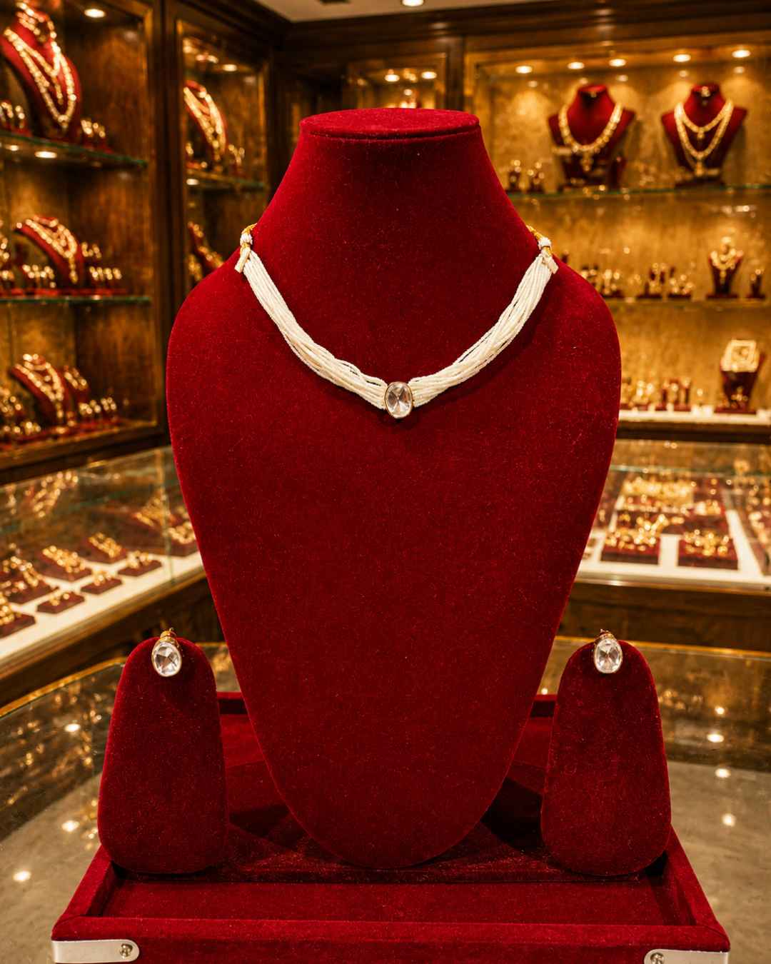Moissanite Pendant Set PS-1