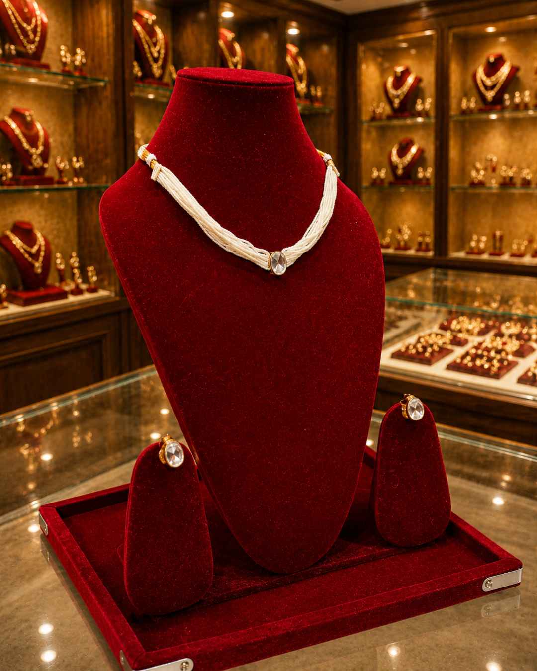Moissanite Pendant Set PS-1