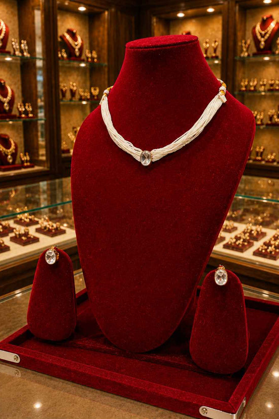 Moissanite Pendant Set PS-1