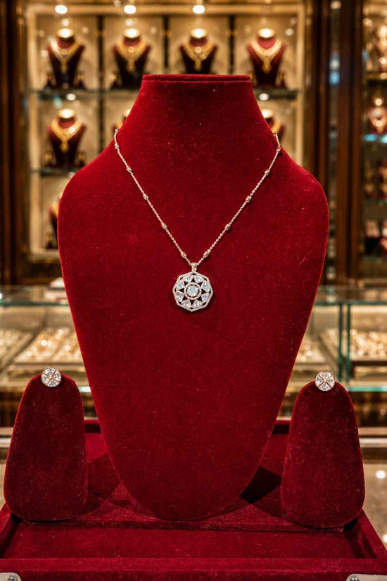 Moissanite Pendant Set PS-2