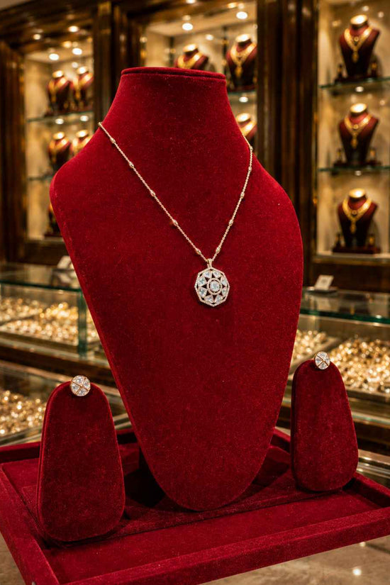 Moissanite Pendant Set PS-2