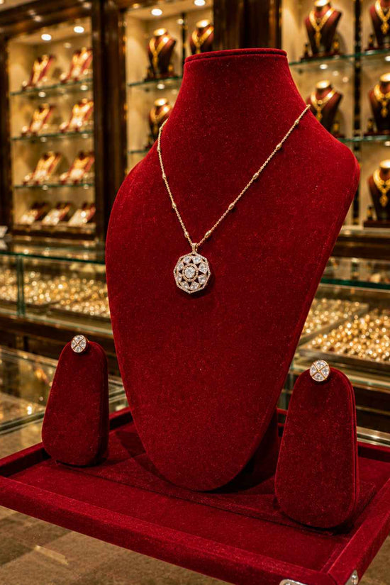 Moissanite Pendant Set PS-2