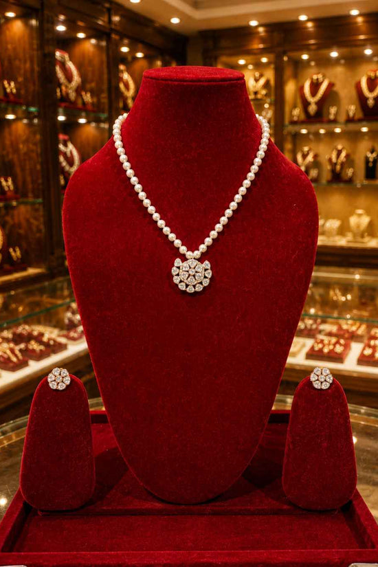 Moissanite Pendant Set PS-3