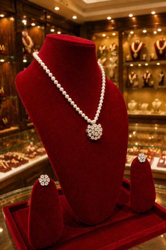 Moissanite Pendant Set PS-3