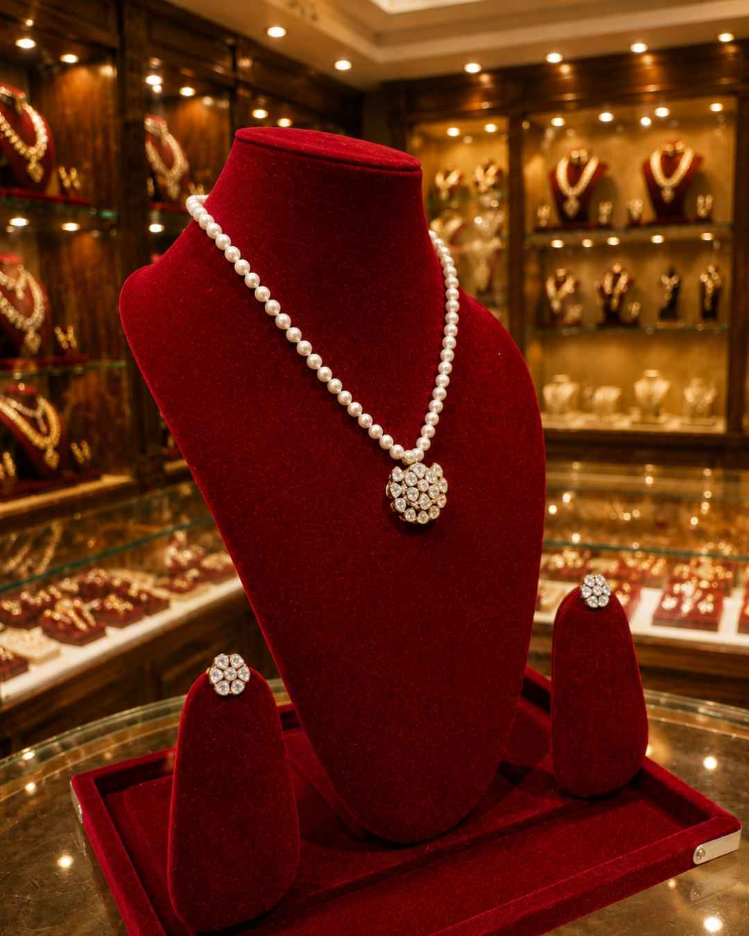 Moissanite Pendant Set PS-3