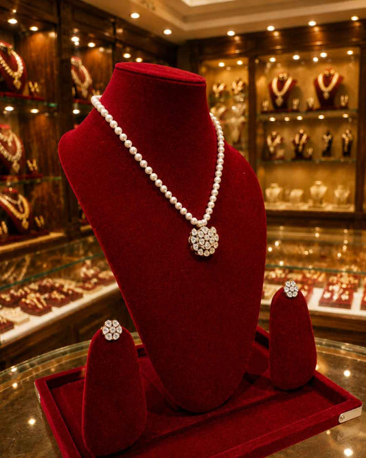 Moissanite Pendant Set PS-3