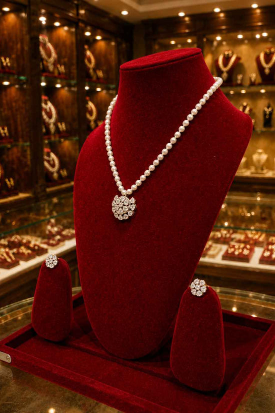 Moissanite Pendant Set PS-3