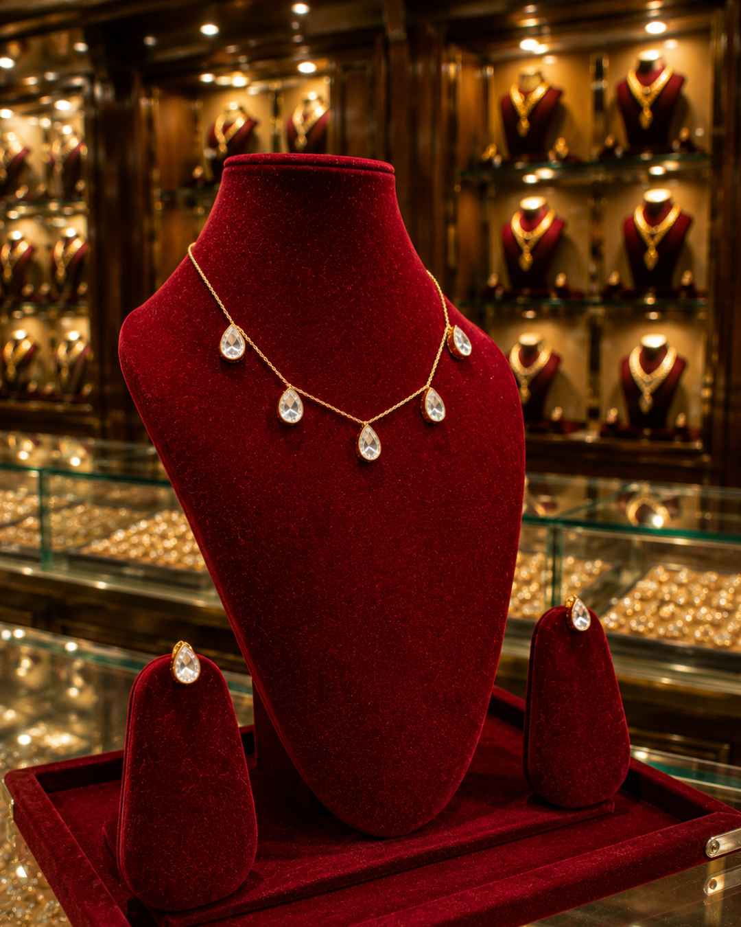 Moissanite Pendant Set PS-4