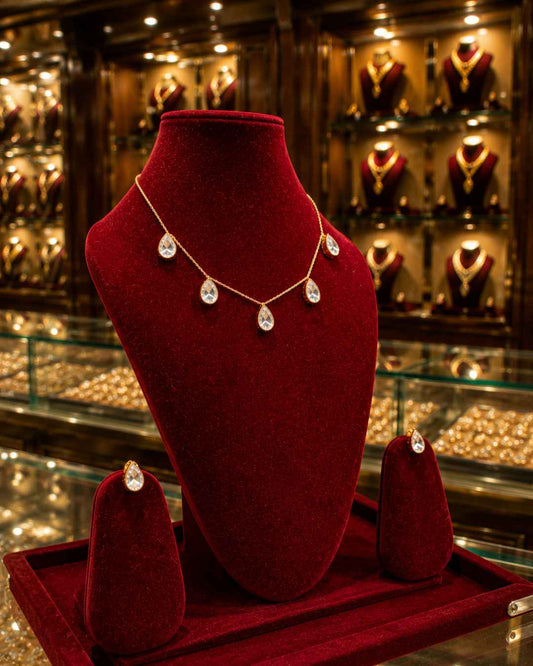 Moissanite Pendant Set PS-4